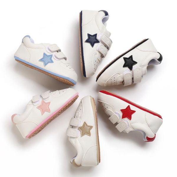 

first walkers infant toddler baby boy soft sole crib shoes pu leather sneaker born cute kids spring&autumn