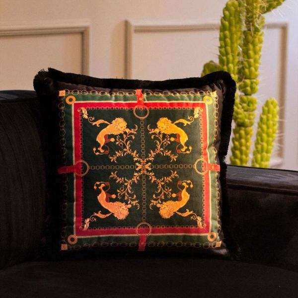 

cushion/decorative pillow square pillowcase and inside 450x450 zippered baroque style velvet fabric frilly models decorative sofa home cushi