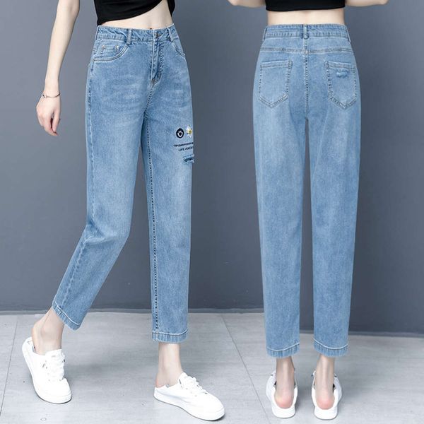 

casual women's summer loose and comfortable pants, Blue