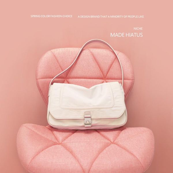 

evening bags designer buckle baguette for women fashion nylon underarm bag shoulder big handbag and purse 2021 clutch female
