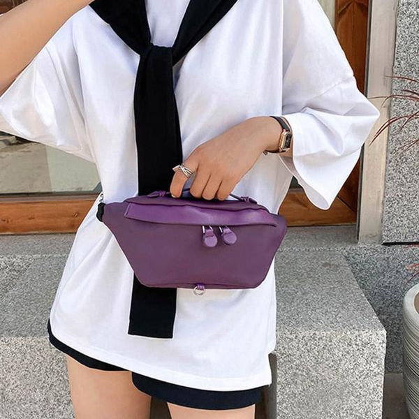 

waist bags women bag fanny pack 2021 fashion waterproof nylon ladies chest crossbody