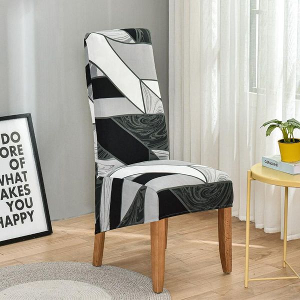 

chair covers cover xl elastic dining printed spandex slipcover protector case stretch for kitchen seat el banquet