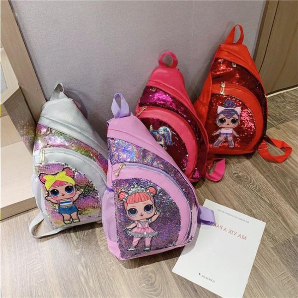 

light shoulder bag surprise sequin female casual single doll flashing cute messenger outside pmrbx