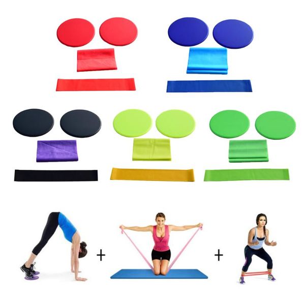 

yoga fitness three-piece suit resistance bands