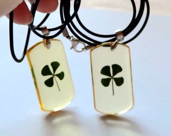 

16 pcs fashion real shamrock pendant four leaf clover style jewelry, Silver