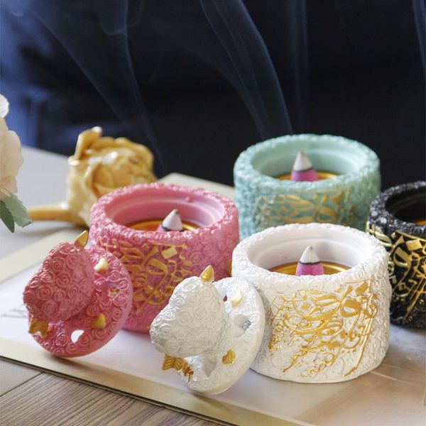 

fragrance lamps resin incense burner romantic and cute desktop