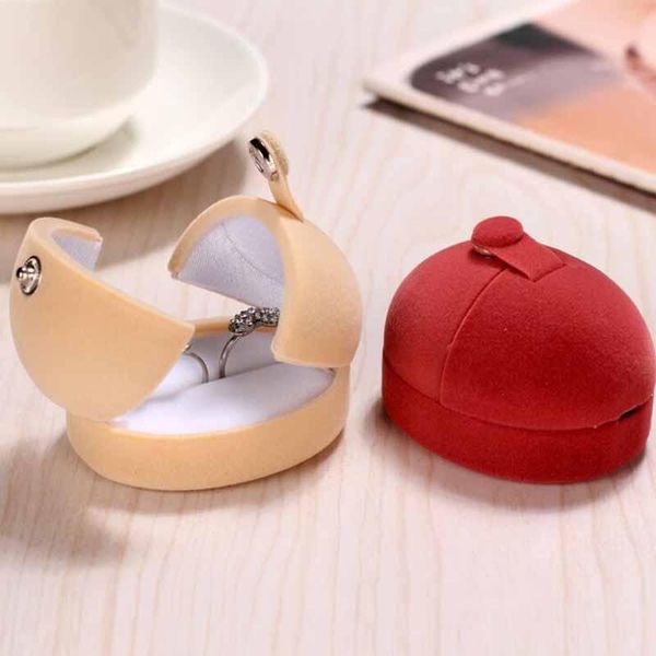 

gift wrap 1pcs double cover ring box container wedding case earrings holder for jewelry display& package