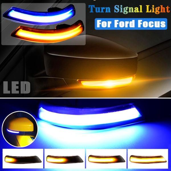 

emergency lights 2pcs dynamic turn signal light led side wing rearview mirror indicator blinker for focus 2 3 mondeo 4 eu