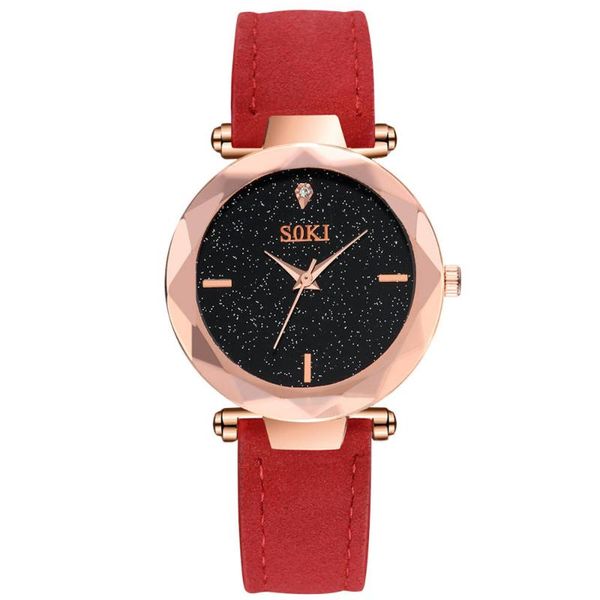 

wristwatches woman fashion leather band analog quartz round wrist watch watches simple casual ladies bracelet, Slivery;brown