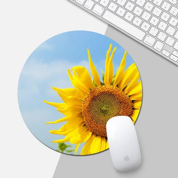 

mouse pads & wrist rests beautiful sunflower diy design pattern game mousepad pad officework mat non-slip lapcushion