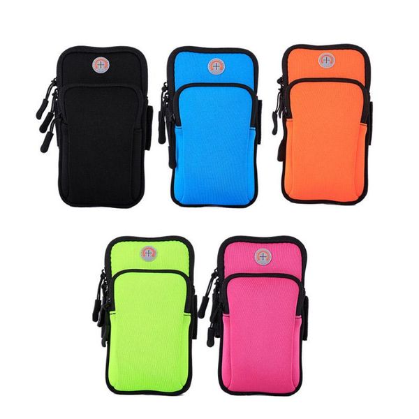 

universal 6'' waterproof sport armband bag running jogging gym arm band outdoor sports pouch phone case cover holder cell cases