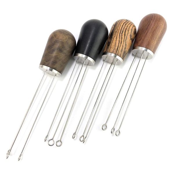 

58mm solid wood handle coffee needle distributor tamper 449e manual grinders