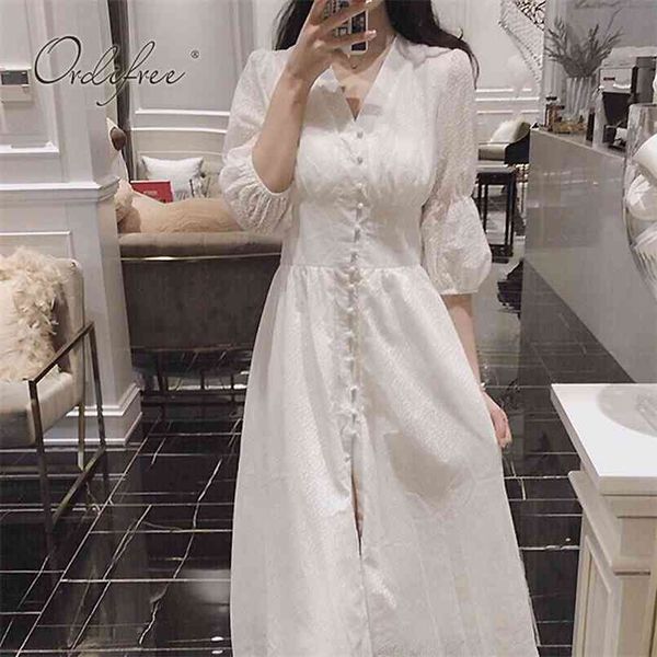 

summer elegant women white maxi dress vintage split long tunic beach 210513, Black;gray