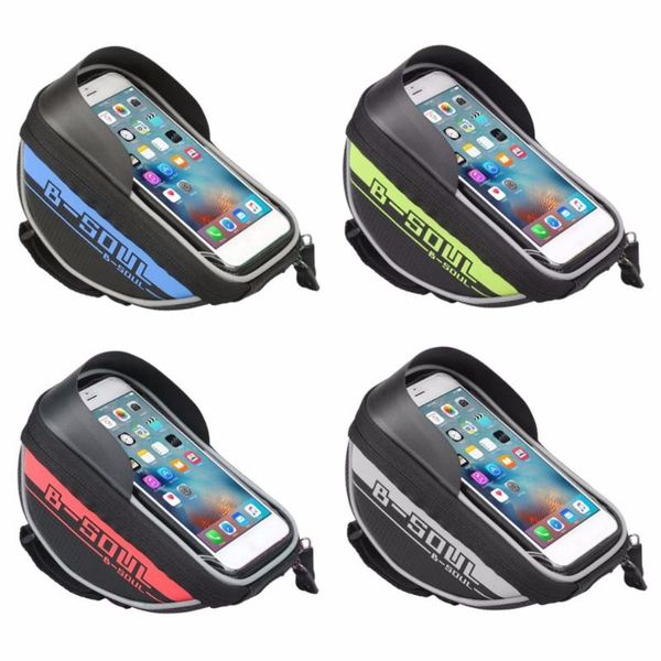 

cycling bicycle bike phone holder mobile front bag gps stand motorcycle bracket cell mounts & holders