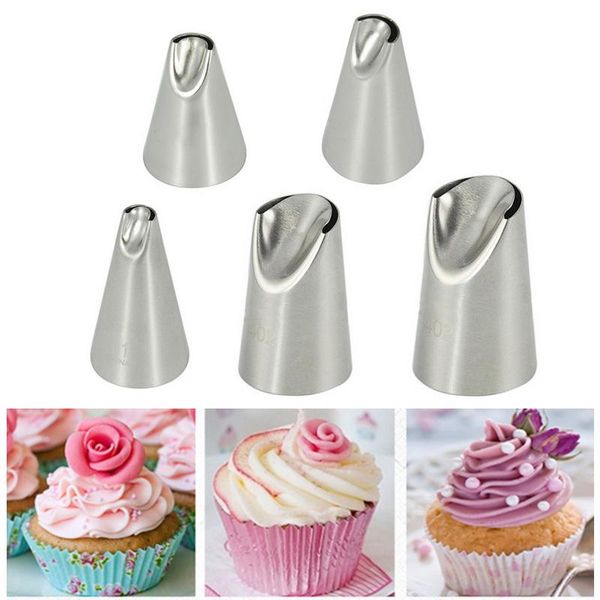 

baking & pastry tools 1pcs piping tip stainless steel nozzle diy decor