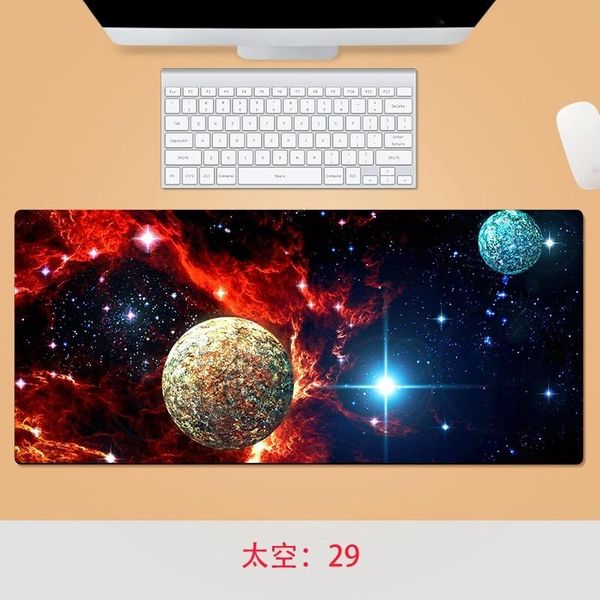 

mouse pads & wrist rests starry sky pad computer mousepad keyboardpad gamer natural rubber office home mat writing desk