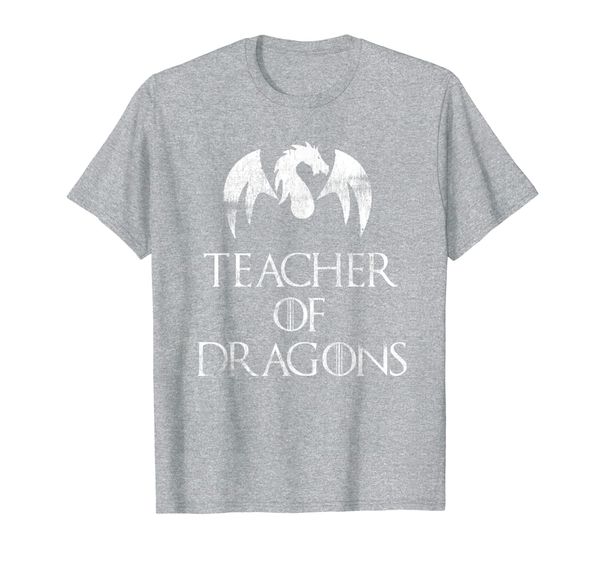 

funny teacher of dragons teachers men women gift t-shirt, White;black