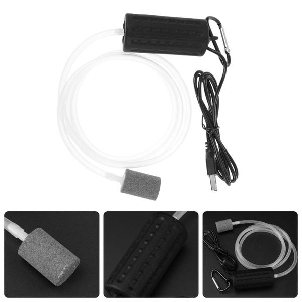 

air pumps & accessories silent usb small bubble disk stone aerator aquarium fish tank pond pump hydroponic oxygen hose black