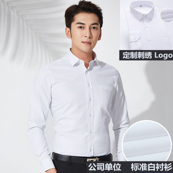 

men's shirt business dress white casual stripe work, White;black