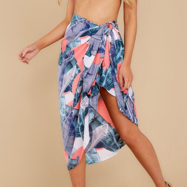 

beach cover-ups wrap skirt for female smooth soft dry quickly woman skirts fashion loose breathable skirt#3, Black