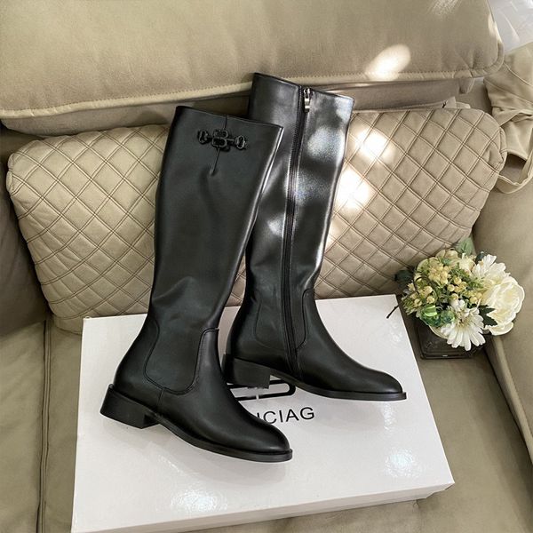 

summer new black rubber flat bottomed long tube high boots ins net red knee length fashion women