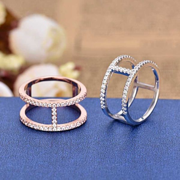 

wedding rings fashion flash rhinestone ring simple temperament women charm classic zircon finger accessories, Slivery;golden