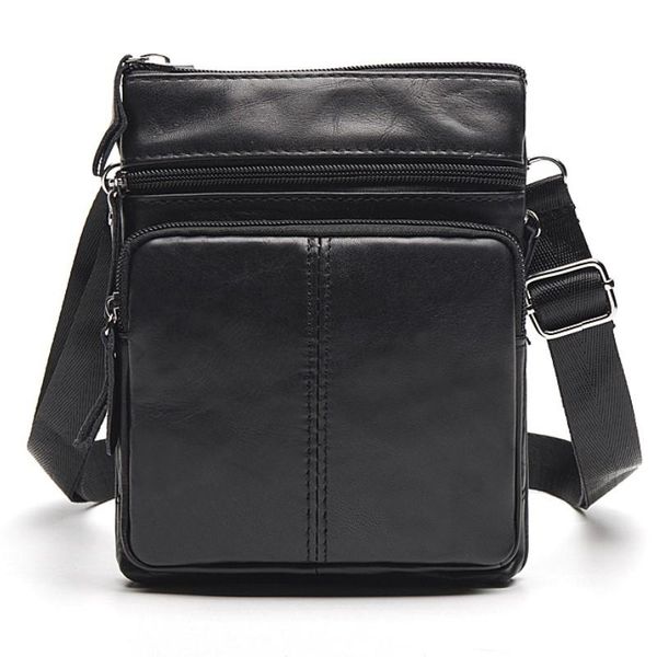 

briefcases messenger bag men's shoulder genuine leather bags flap small male man crossbody for men natural
