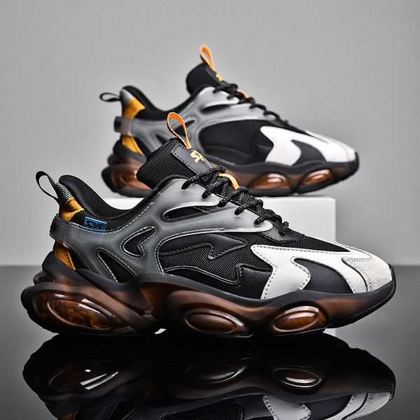 

putian summer breathable casual fashion brand net red large sports men's dad sho, Black