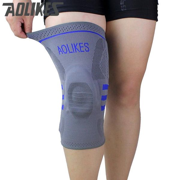 

sports knee pads basketball brace compression support sleeve recovery volleyball fitness running sport safety elbow &, Black;gray
