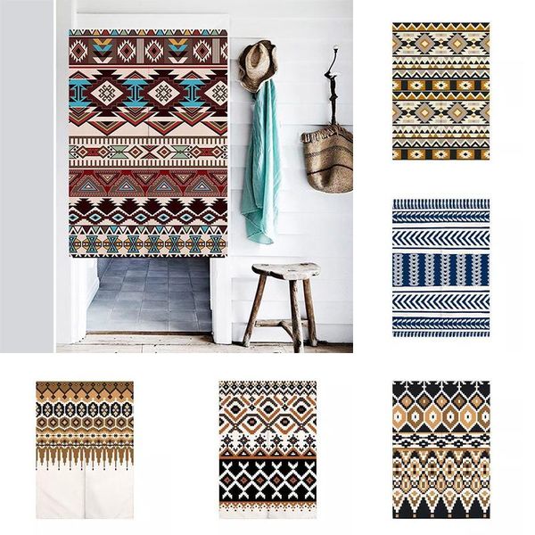

bohemian fabric partition curtain kitchen bedroom half panel home decoration geomantic & drapes