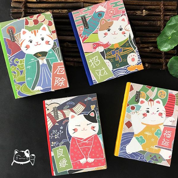 

gift wrap japanese cat cloth hand account picture original literary diary book journal notebook planner decor supplies