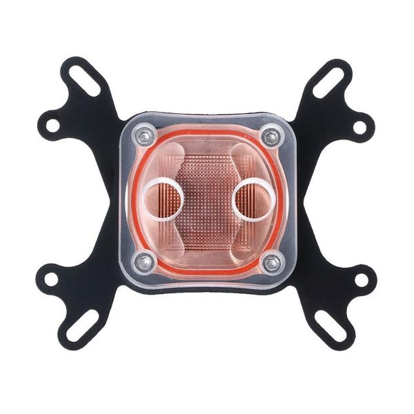 

computer cpu water cooler 50mm transparent cover cooling block for amd w8ed lappads