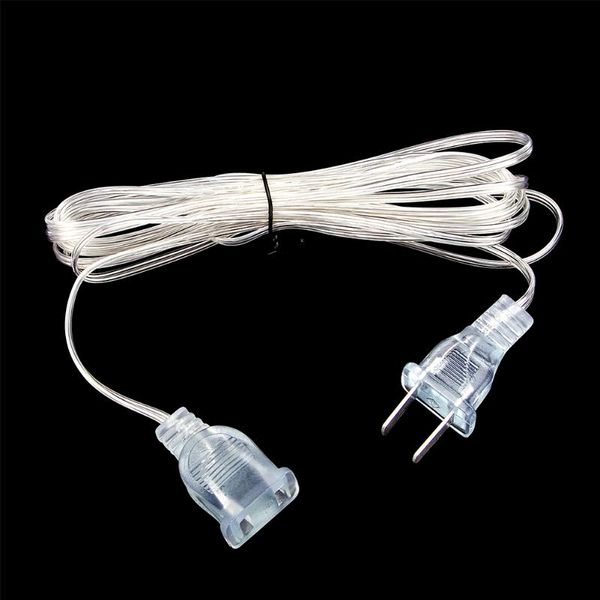 

strings 3m power line cable garland extension lengthened eu plug 220v/us 110v extender wire for christmas lights wedding decoration