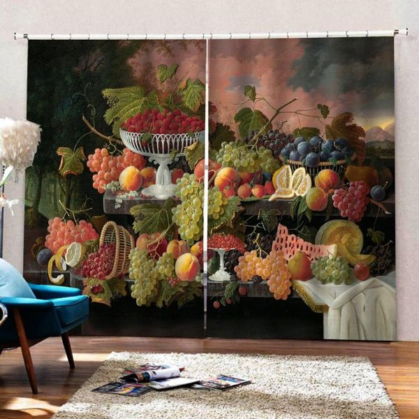 

curtain & drapes custom any size curtains colorful fruits for living room bedroom el blackout window home decor