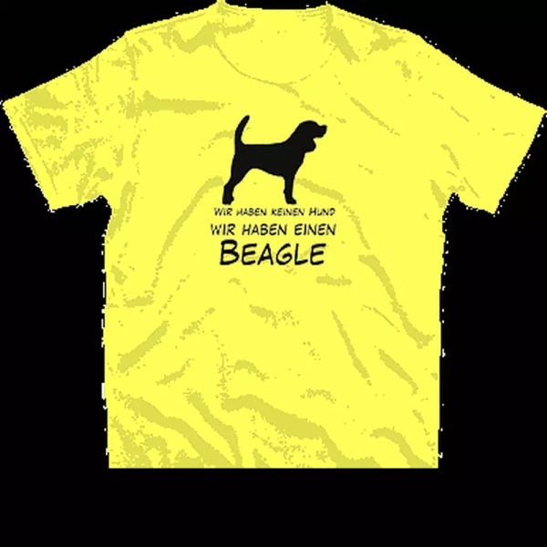 

we have no dog - we haben einen beagle dogs t-shirt s-xxxl, White;black