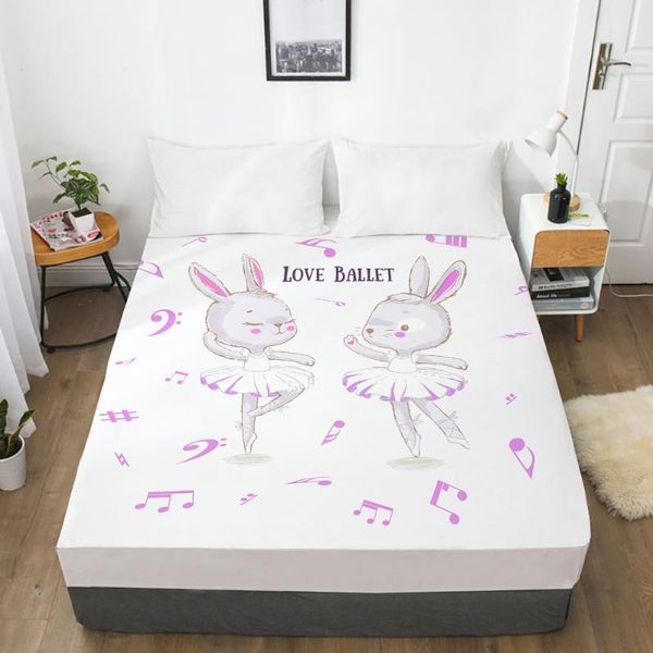 

sheets & sets animal cartoon elastic fitted sheet bed with an band mattress cover 160x200 kids baby children love
