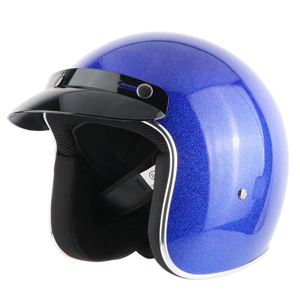 

motorcycle helmets open face jet moto vintage motorbike casco retro helmet scooter 3/4 half dot casque s m l xl