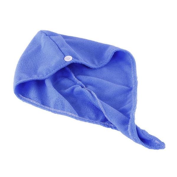 

coral velvet microfiber hair towel wrap twist absorbent turban bath shower hat