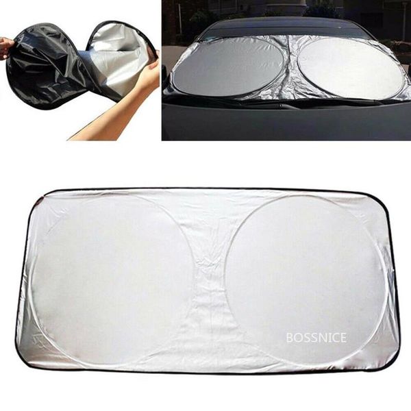 

car sunshade 150x70cm windshield sun shade - blocks uv rays visor protector, to keep your vehicle cool and damage free