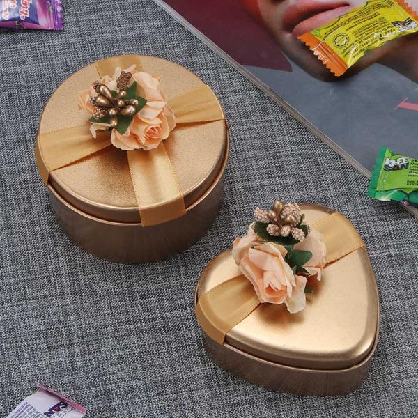 

gift wrap round/square/heart shaped wedding candy box chocolate tin metal boxes party home favor gifts decorations