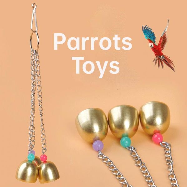 

other bird supplies parrots toys for budgie parakeet bells climb bite chew with hanging swing pet birds interactive accessories
