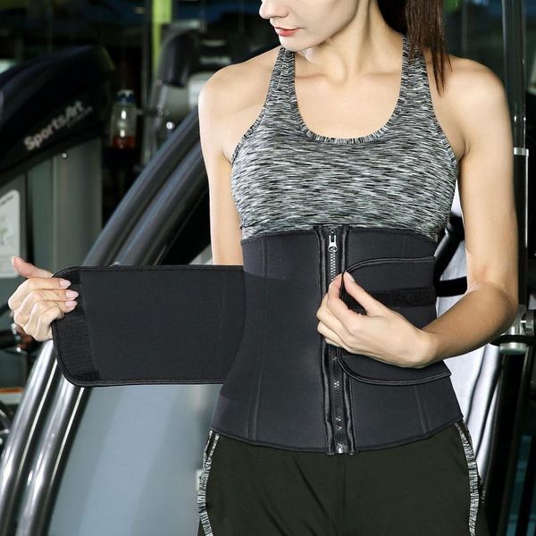 

women waist trainer slimming belly band sweat sports body shapewear corset belt for pain relief yoga outfit