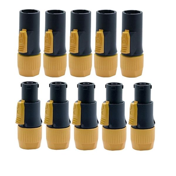 

smart power plugs mool 10pcs flame-retardant industrial connector output input 20a waterproof led large screen plug
