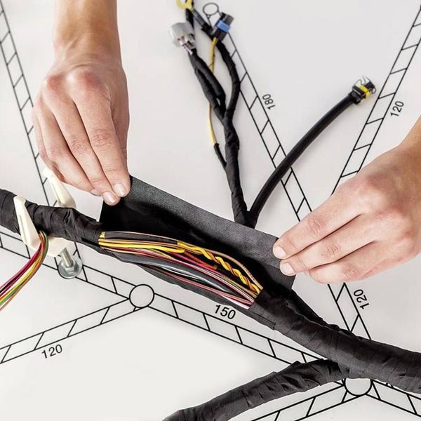 

meter heat-resistant flame retardant tape coroplast adhesive cloth for car cable harness wiring loom protection party favor