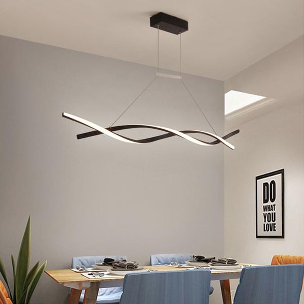 

800/1000/1200mm modern led pendant lights lamp for dining room kitchen home matte white/grey handing fixtures lamps