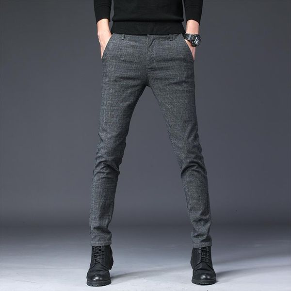 

design upscale casual cotton slim women pant male straight trousers fashion business plus size 38, Black