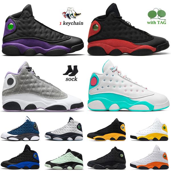 

retro mens women 13s basketball shoes 13 classic soar green reverse bred og jogging houndstooth hyper royal black cat jumpman playoffs train