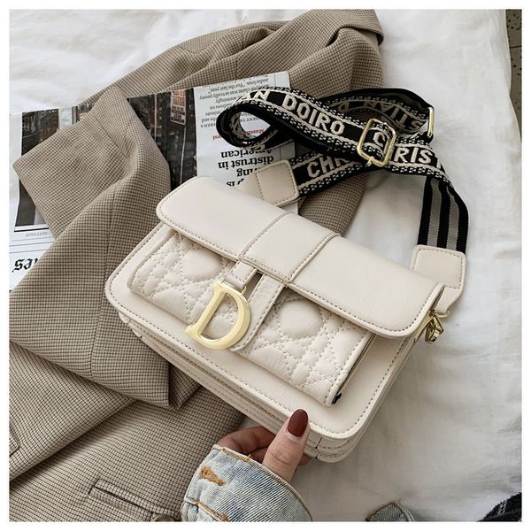 

70% off factory store new net red small square bag pendant shaped cover wide belt single shoulder diagonal bag