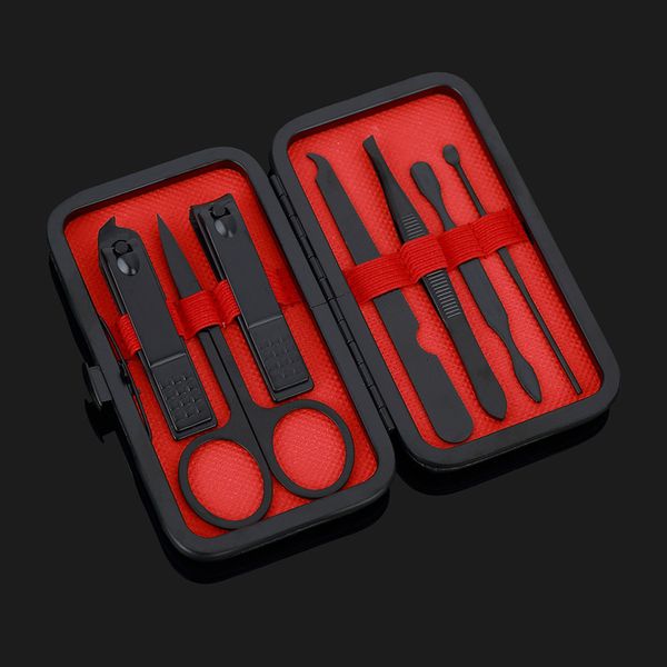 

nail small black advertisement 7-piece clipper beauty tool manicure set