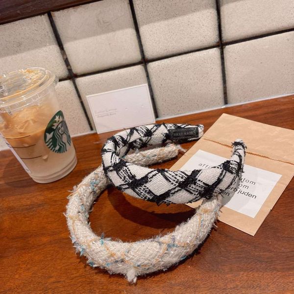 

autumn winter temperament small fragrance net version hairpin red high-grade sense hoop, Black;brown